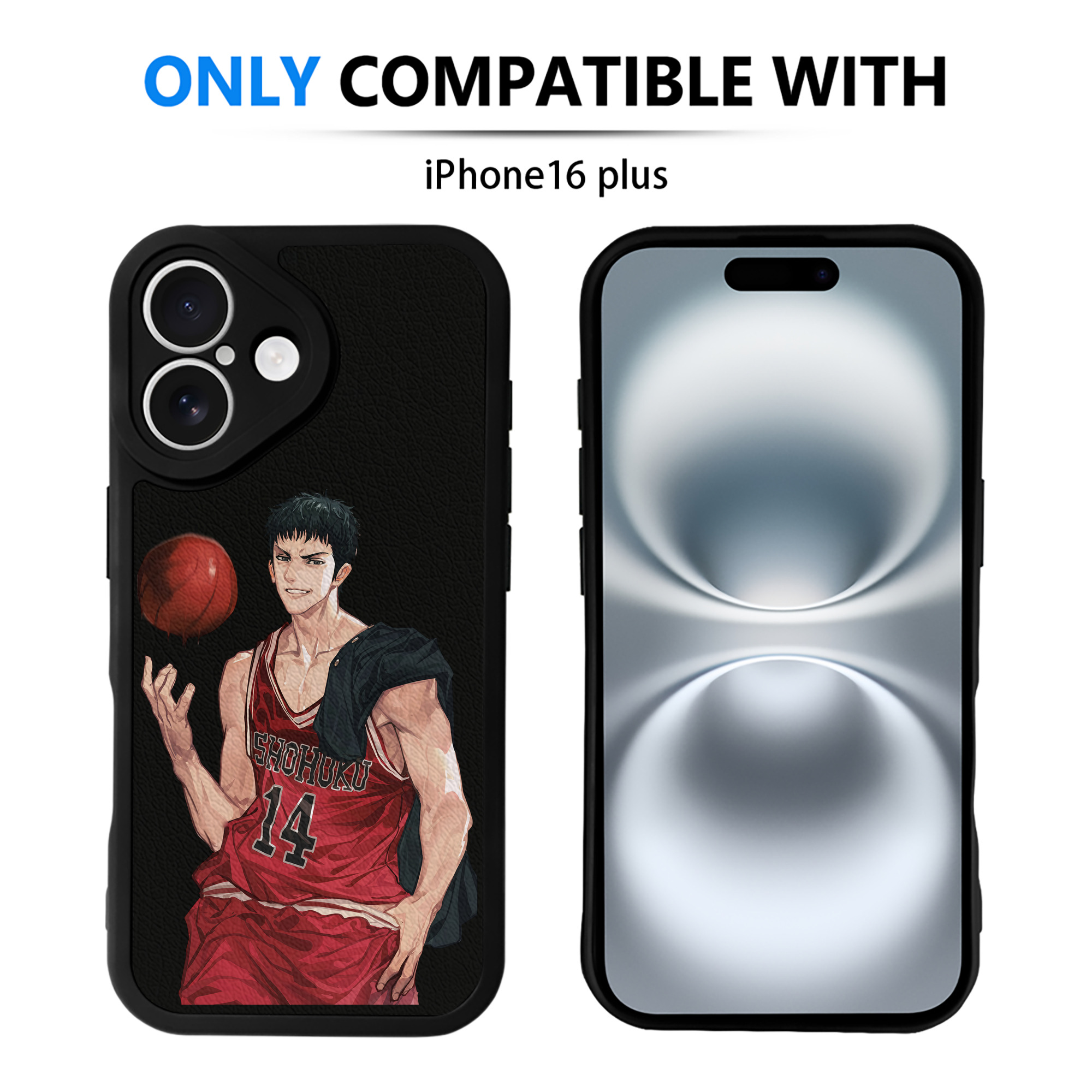 （画像用） SLAM DUNK／スラムダンク 【iPhone 16シリーズ対応】シリコンスマホケース（レザー調） 材質：シリコン